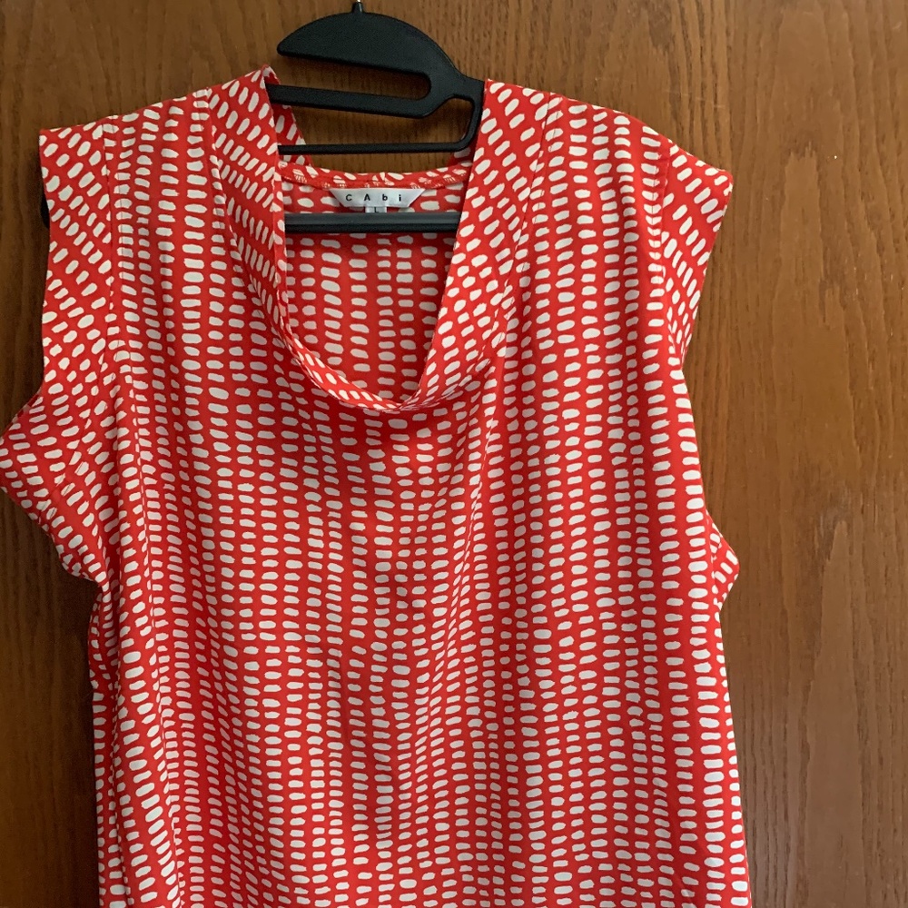 CABI orange blouse
